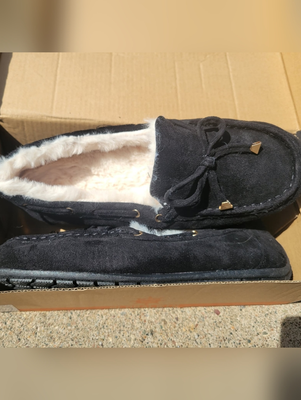 Black moccasins